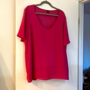 Ann taylor mixed media top